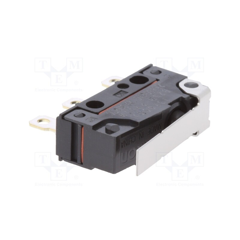 1 pcs x OMRON OCB - D2SWP2L1H - Microswitch SNAP ACTION, 2A/250VAC, with lever, SPDT, ON-(ON)