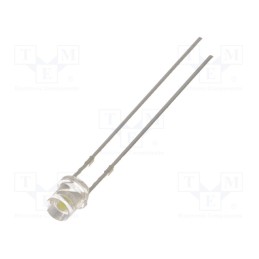 1 pcs x OPTOSUPPLY - OSW5DK34E1A - LED, 3mm, white cold, 1560÷1800mcd, 140°, Front: flat, 2.9÷3.6V