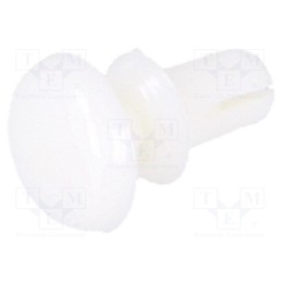 10 pcs x DREMEC - 8G4012.0X2.0W - Rivet, polyamide, L.rivet: 3.2mm, Panel cutout diam: 2.1mm, white