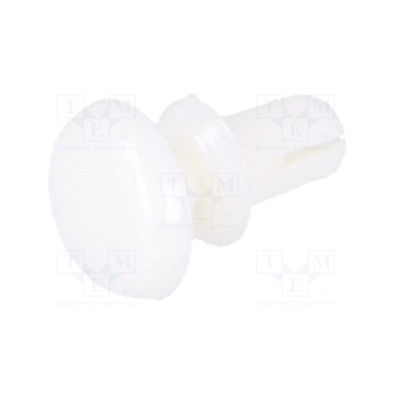 10 pcs x DREMEC - 8G4012.0X2.0W - Rivet, polyamide, L.rivet: 3.2mm, Panel cutout diam: 2.1mm, white