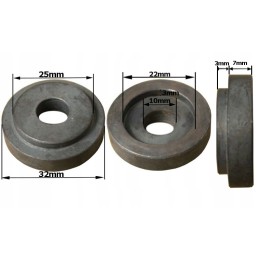 Forage harvester knife bush, diameter 22 mm, external