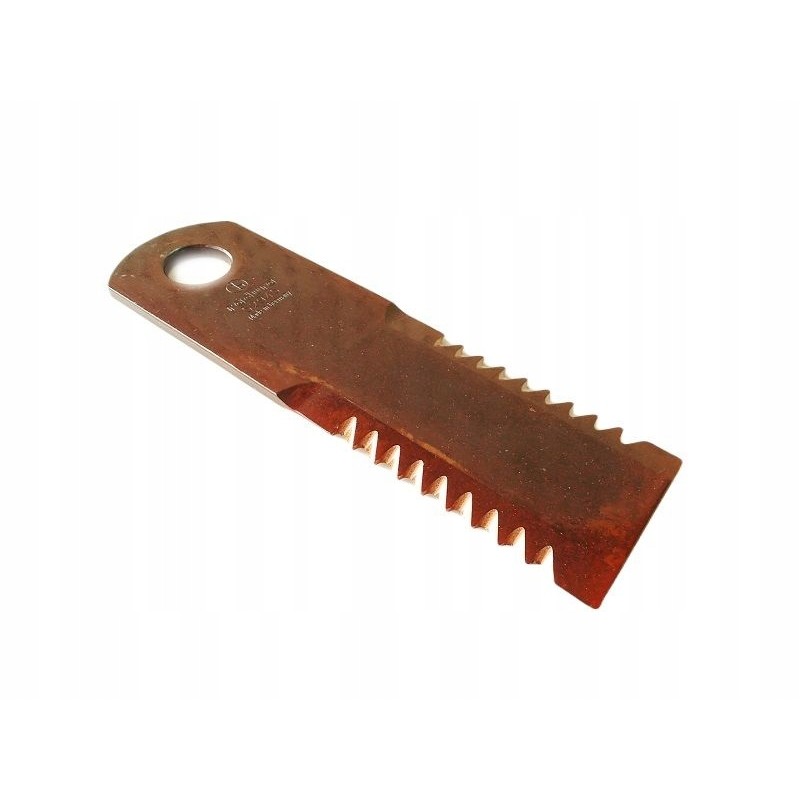 Forage harvester knife 173x50x5mm fi20 5mm 87318316 rasspe