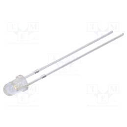 1 pcs x OPTOSUPPLY - OSM2DK3131A-QR - LED, 3mm, white warm, 5800÷7000mcd, 30°, Front: convex, 2.9÷3.6V