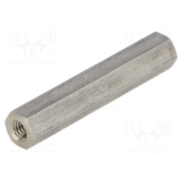 10 pcs x DREMEC - 146X40 - Screwed spacer sleeve, 40mm, Int.thread: M4, hexagonal