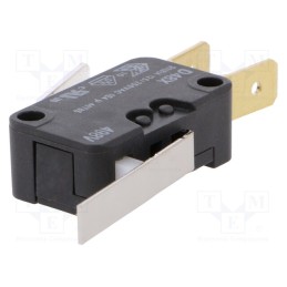 1 pcs x ZF - D489-V3LD - Microswitch SNAP ACTION, 21A/250VAC, with lever, SPDT, ON-(ON)