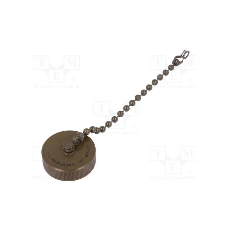 1 pcs x AMPHENOL - 97-60-20 - Protection cover, size 20, 97, aluminium alloy, olive, -55÷125°C