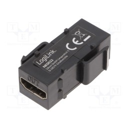 1 pcs x LOGILINK - NK0033 - Coupler, socket, female x2, HDMI socket x2, Keystone,repeater