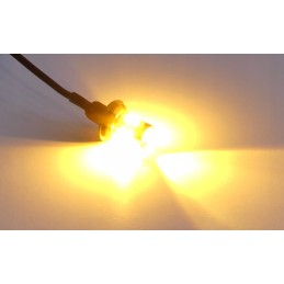 LED lamp for parking strobes, hyper yellow