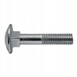 Galvanized carriage bolt m10x35mm thread 1 5 10pcs