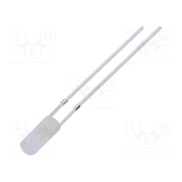 1 pcs x OPTOSUPPLY - OSM5DK39B2B - LED, 3mm, white warm, 750÷1120mcd, 110°, Front: flat, 2.9÷3.4V