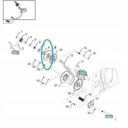 Variator pulley of New Holland CX 8433 threshing machine