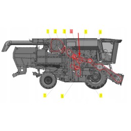 101616640 composite V-belt 3b x 3762 la