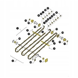 New Holland 10z chain sprocket 84038657 cnh