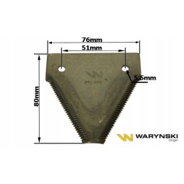 Bison Z056 scythe knife, serrated from the top, Warynski