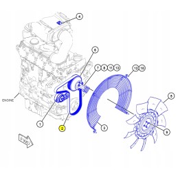 V-ribbed belt for cat excavator loader cva