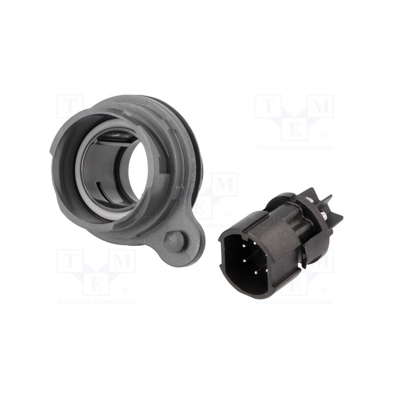 1 pcs x BULGIN - PXP7012/06P/ST - Connector: circular, socket, male, PIN: 6, Buccaneer 7000, UL94V-0