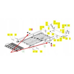 101239017 sieve mounting pin with bearing