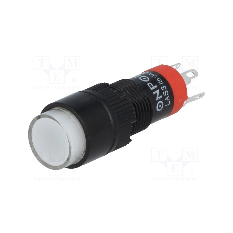 1 pcs x ONPOW - LAS3Y-11/W - Switch: push-button, Pos: 2, SPDT, 0.5A/250VAC, 1A/24VDC, ON-(ON)