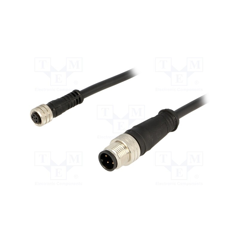 1 pcs x MOLEX - 120087-8463 - Cable: for sensors/automation, M12-M8, PIN: 4, 2m, 484030E02M020