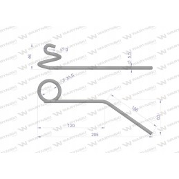 Spring reel finger for motorbike applications