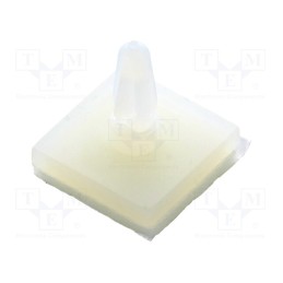 10 pcs x DREMEC - 8GB07V43367 - PCB distance, rubber, L: 4mm, self-adhesive,snap fastener