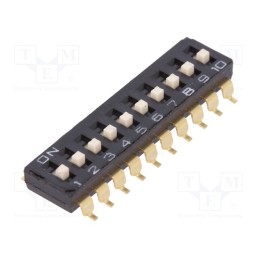 1 pcs x OMRON OCB - A6S-0104-H - Switch: DIP-SWITCH, Poles number: 10, ON-OFF, 0.025A/24VDC, Pos: 2