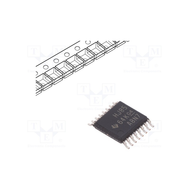 1 pcs x TEXAS INSTRUMENTS - CD74HC85PWT - IC: digital, 4bit,comparator, SMD, TSSOP16, HC, 2÷6VDC,
