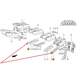 909958 01 guide strip 50 x 10 x 460 mm