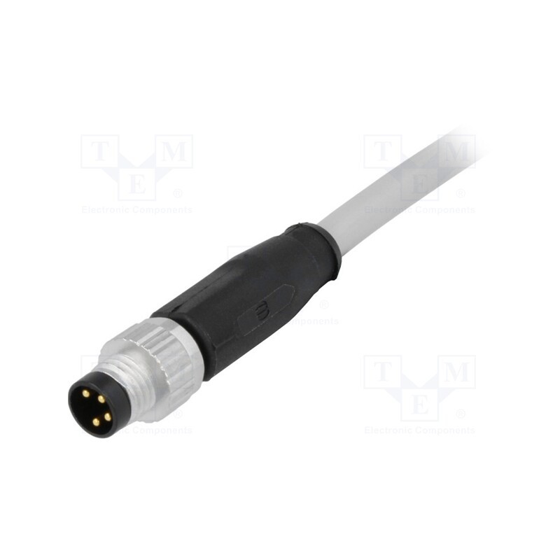 1 pcs x HARTING - 21348000481100 - Connector: M8, male, PIN: 4, straight, with lead, plug, 10m, PVC