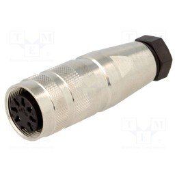 1 pcs x AMPHENOL - C09131D1071002U - Connector: M16, plug, female, soldering, for cable, PIN: 7, 5A, 100V