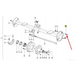 817346 0 brake axle pin