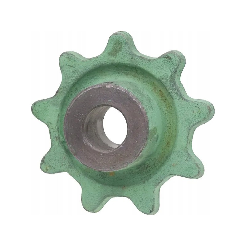 Chain wheel of the grain and ear feeder