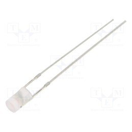 1 pcs x OPTOSUPPLY - OSK5DK3HE2B-12V - LED, 3mm, pink, 220mcd, 140°, Front: flat, 12V, No.of term: 2, 225mW