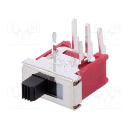 1 pcs x CANAL ELECTRONIC - TS-6AS-Q-H - Switch: slide, Pos: 3, SPDT, 1.5A/250VAC, ON-OFF-ON, THT, -30÷85°C