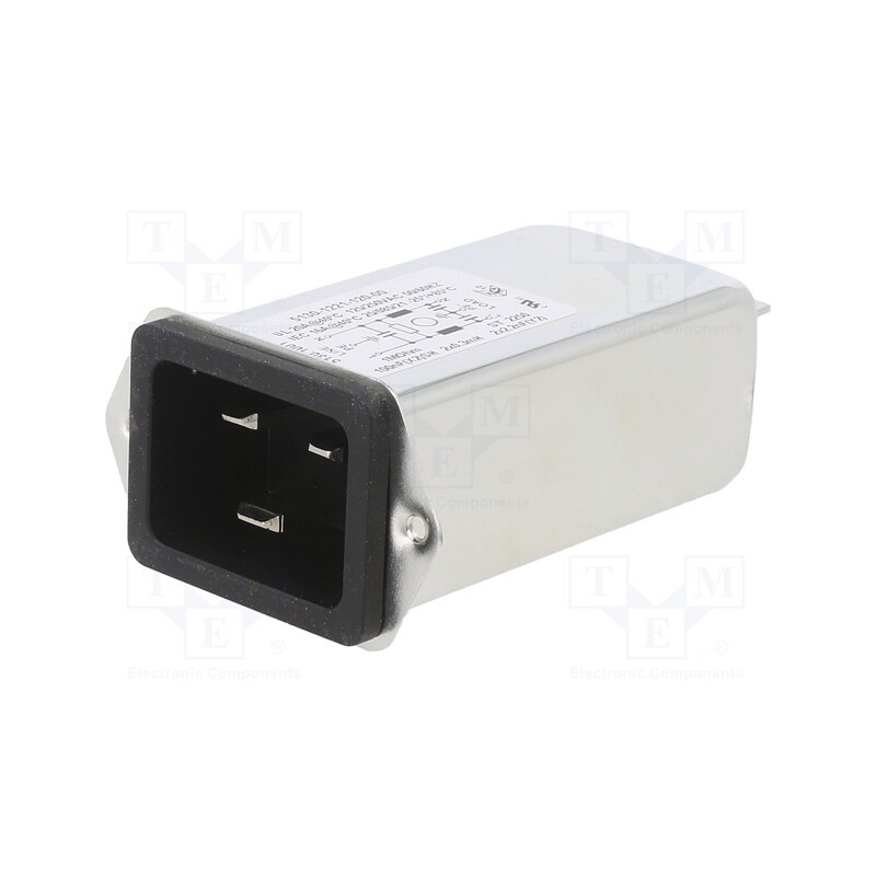 1 pcs x SCHURTER - 5130.1001 - Connector: AC supply, socket, male, 20A, 250VAC, IEC 60320, C20 (I)