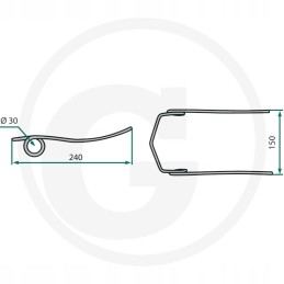 Flexible finger motowidel laverda 800 0479 z004
