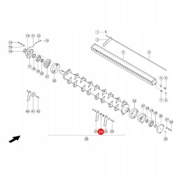 Claas forage harvester knife bush 736871 2 yg
