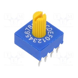 1 pcs x ECE - ERD516RSZ - Encoding switch, HEX/BCD, Pos: 16, THT, Rcont max: 100mΩ, 5Ncm, ERD