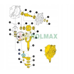 New Holland 84017247 scythe gear arm