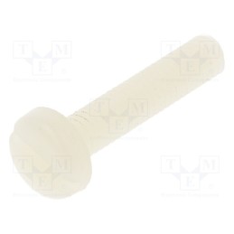 10 pcs x DREMEC - 8G204M4X20 - Screw, M4x20, 0.7, Head: cheese head, slotted, 1,3mm, polyamide