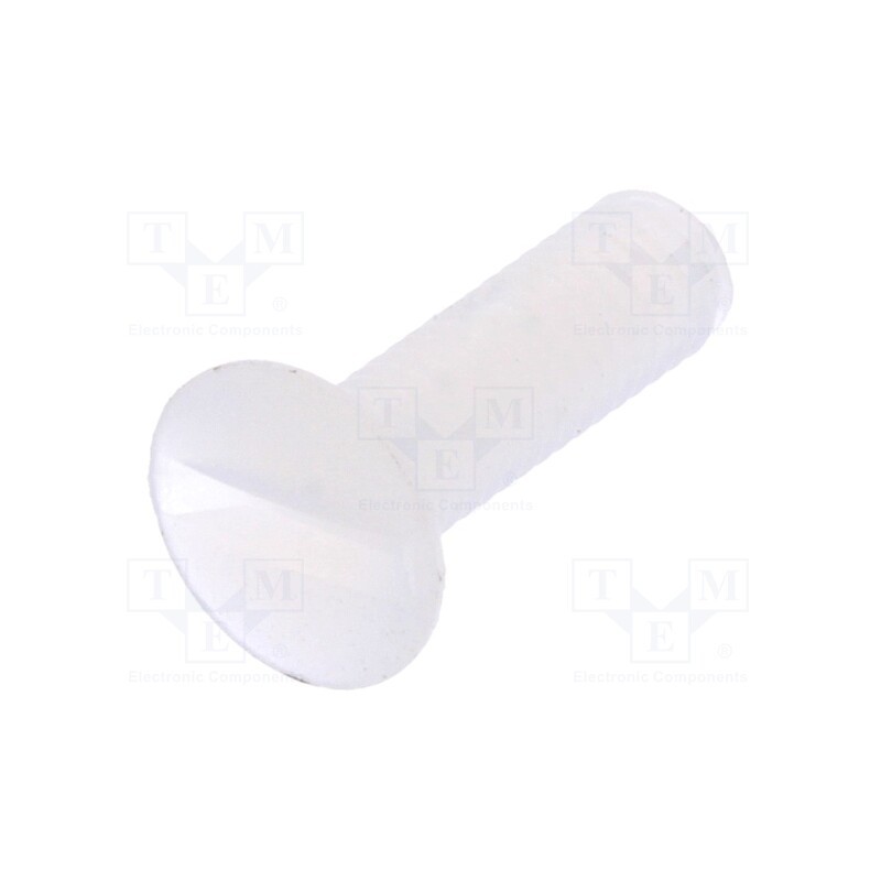 10 pcs x DREMEC - 8G203M3X10 - Screw, M3x10, 0.5, Head: countersunk, slotted, 1mm, polyamide