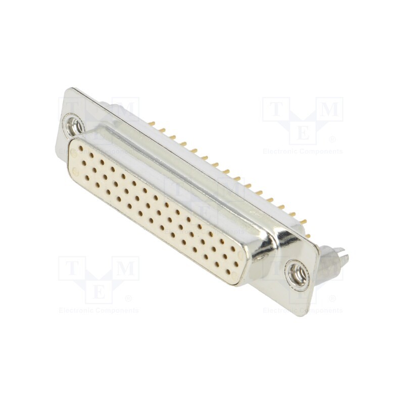 1 pcs x Deltron AG - HD-D44SY/2M86UN - D-Sub HD, PIN: 44, socket, female, on PCBs,PCB snap, straight, THT