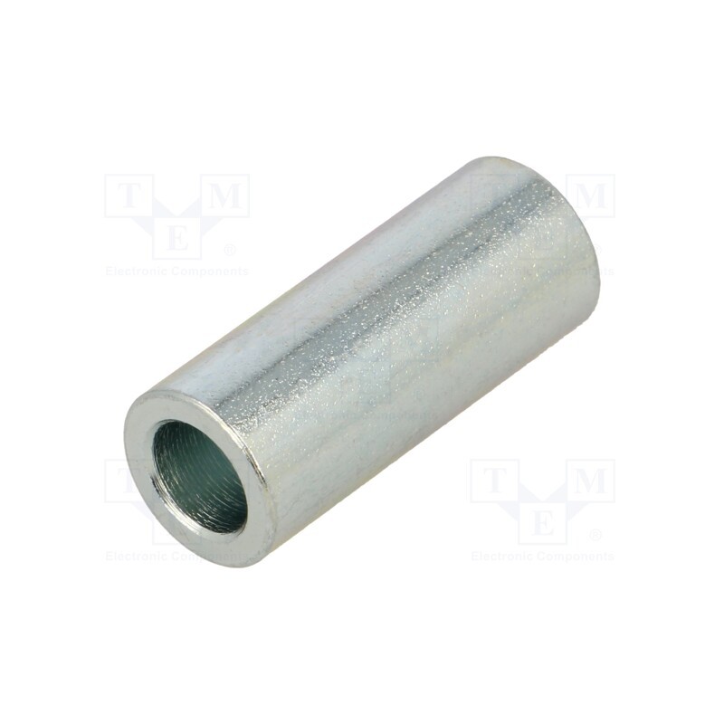 10 pcs x DREMEC - 3210/6,2X25 - Spacer sleeve, 25mm, cylindrical, steel, zinc, Out.diam: 10mm