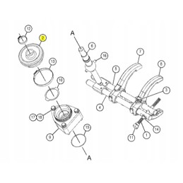 Rubber cover for the cat backhoe loader lever