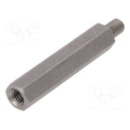 10 pcs x DREMEC - 248X40 - Screwed spacer sleeve, 40mm, Int.thread: M5, Ext.thread: M5