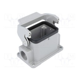 1 pcs x HARTING - 19300061250 - Enclosure: for HDC connectors, Han® B, size 6B, with latch, M20
