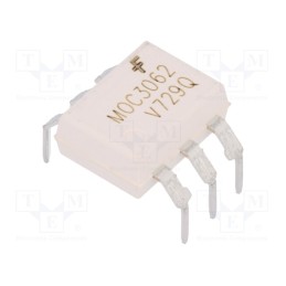 1 pcs x ONSEMI - MOC3062TVM - Optotriac, 4.17kV, triac, DIP6, Ch: 1, MOC3062M, 0.6kV/μs