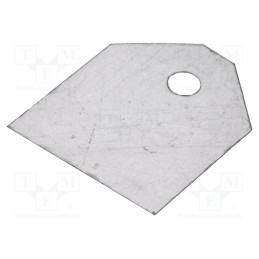 10 pcs x FISCHER ELEKTRONIK - GS 3 P - Heat transfer pad: mica, TOP3, 0.4K/W, L: 20.5mm, W: 17.5mm
