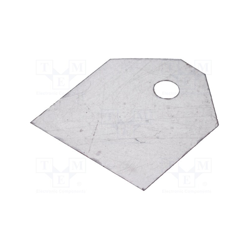 10 pcs x FISCHER ELEKTRONIK - GS 3 P - Heat transfer pad: mica, TOP3, 0.4K/W, L: 20.5mm, W: 17.5mm