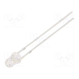 1 pcs x OPTOSUPPLY - OSG58A3131A-1MA - LED, 3mm, green, 1120÷1560mcd, 30°, Front: convex, 2.8÷3.4V